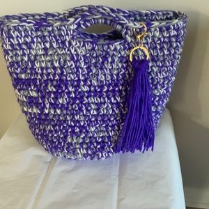 Bag boho aprox 14 by 10 in  crochet handmade